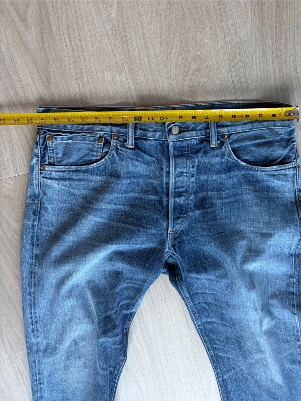 Men's RRL LOW STRAIGHT Fit Blue Jeans